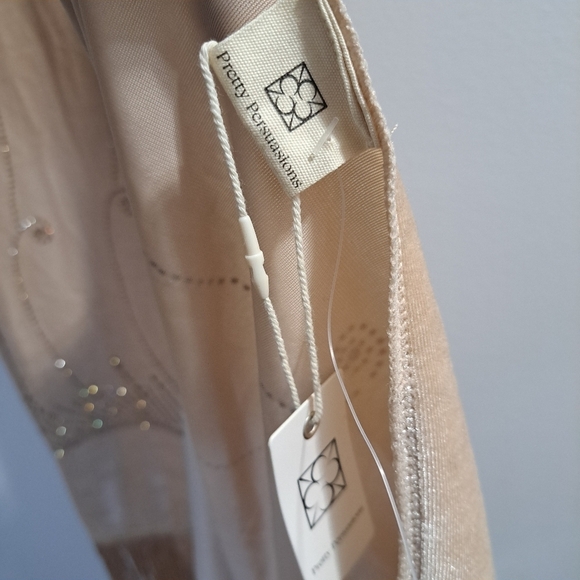 Pretty Persuasions Velvet And Rhinestone Scarf With Fringe - Picture 6 of 13